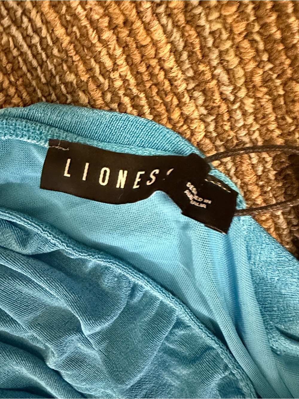 Lioness The Goddess Mini Dress One-Shoulder Blue Ruched Bodycon Dress - Picture 8 of 9